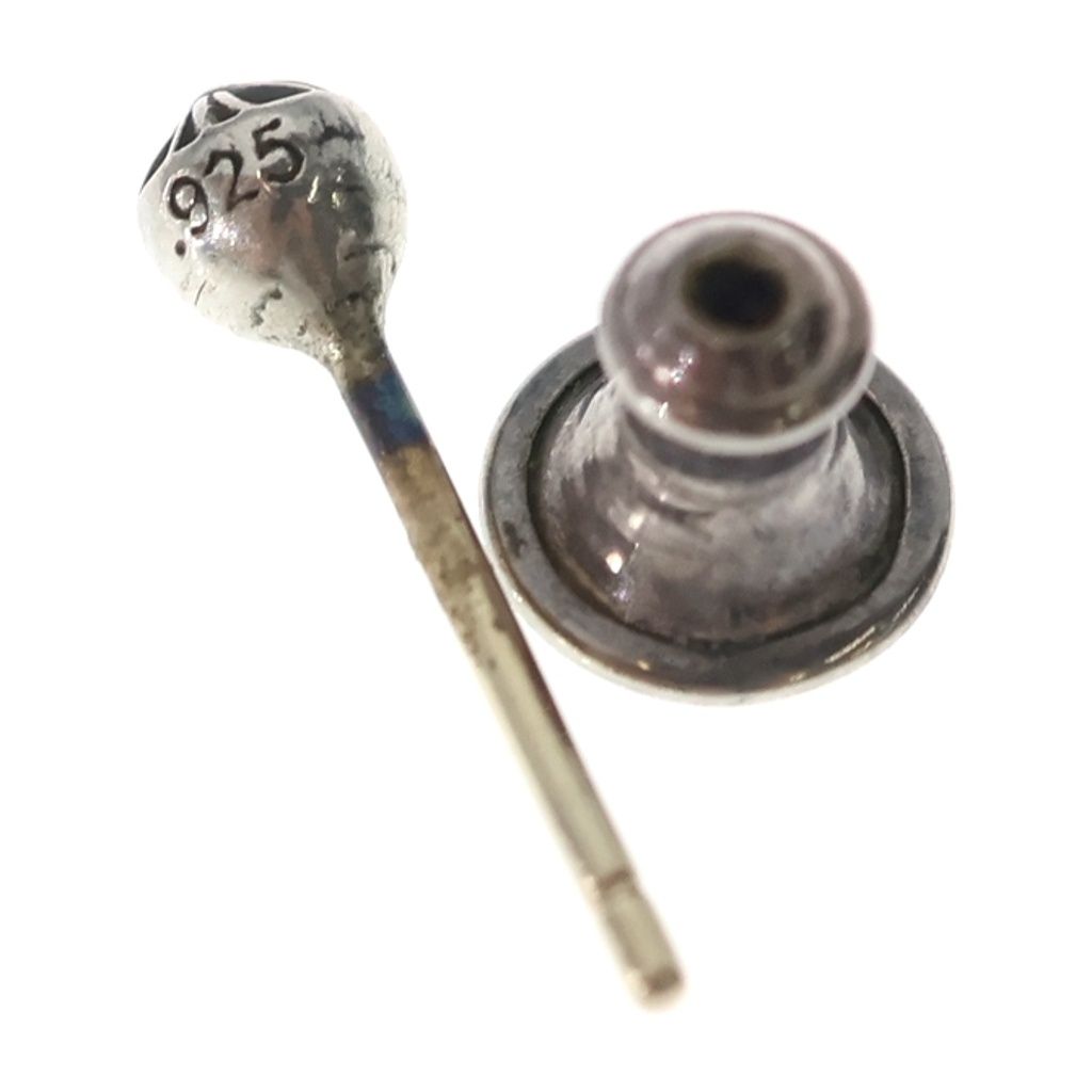Chrome Hearts Stud Crs Ball Mini Cross Earrings Silver — view 5