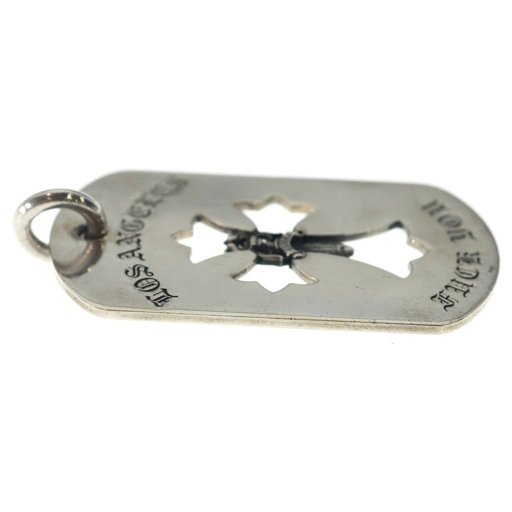 Chrome Hearts D Tag Lrg Ltd Large Dog Tag la Limited Necklace Top — view 4