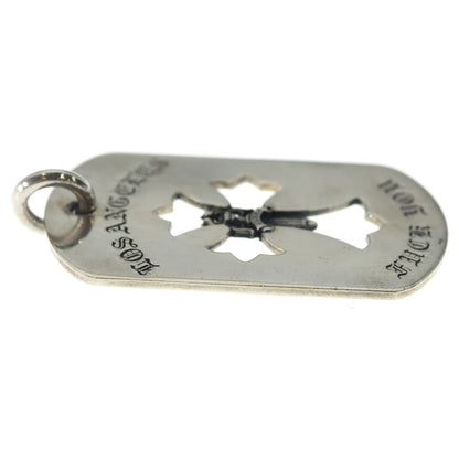 Chrome Hearts D Tag Lrg Ltd Large Dog Tag la Limited Necklace Top — view 4