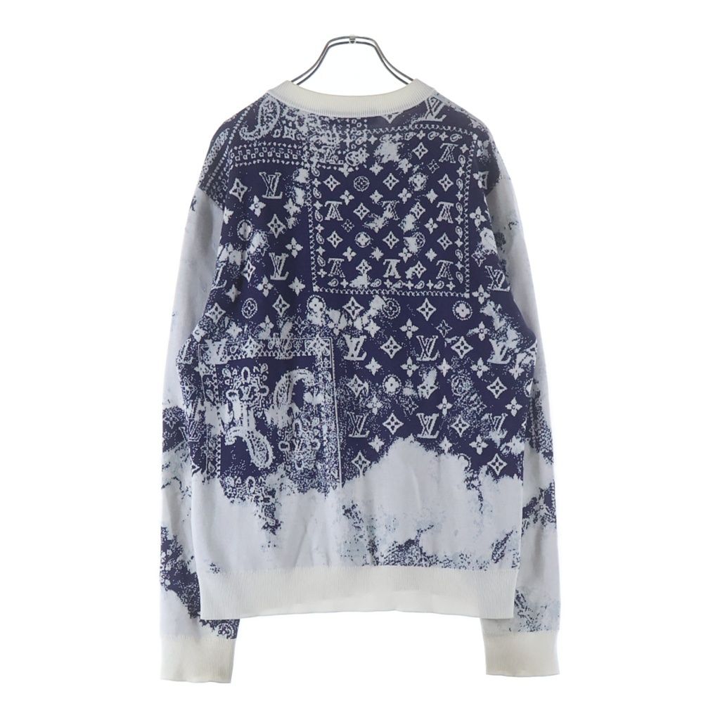 Louis Vuitton Monogram Bandana Jacquard Crew Neck Long Sleeve Pullover Sweater — view 2