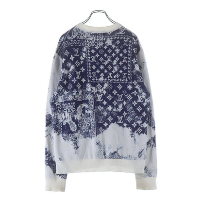 Louis Vuitton Monogram Bandana Jacquard Crew Neck Long Sleeve Pullover Sweater — view 2