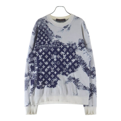 Louis Vuitton Monogram Bandana Jacquard Crew Neck Long Sleeve Pullover Sweater