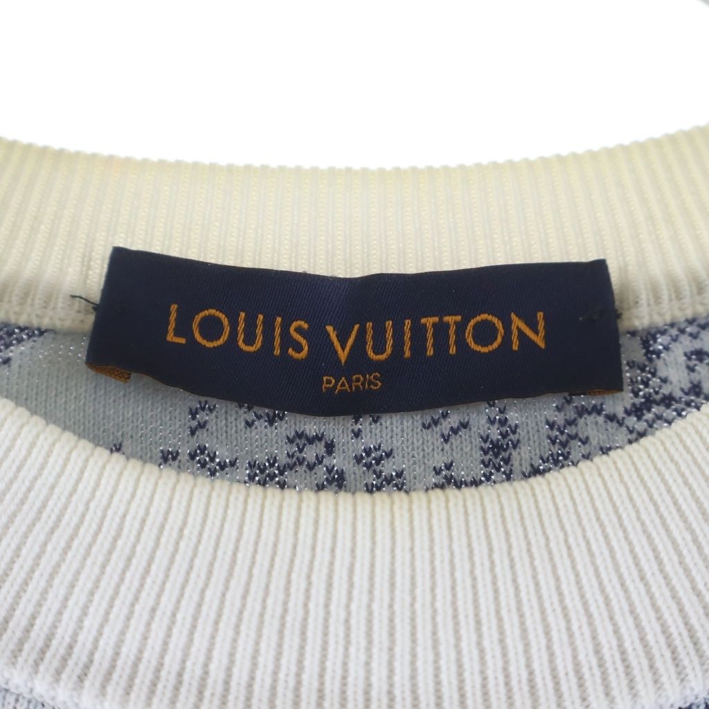 Louis Vuitton Monogram Bandana Jacquard Crew Neck Long Sleeve Pullover Sweater — view 6