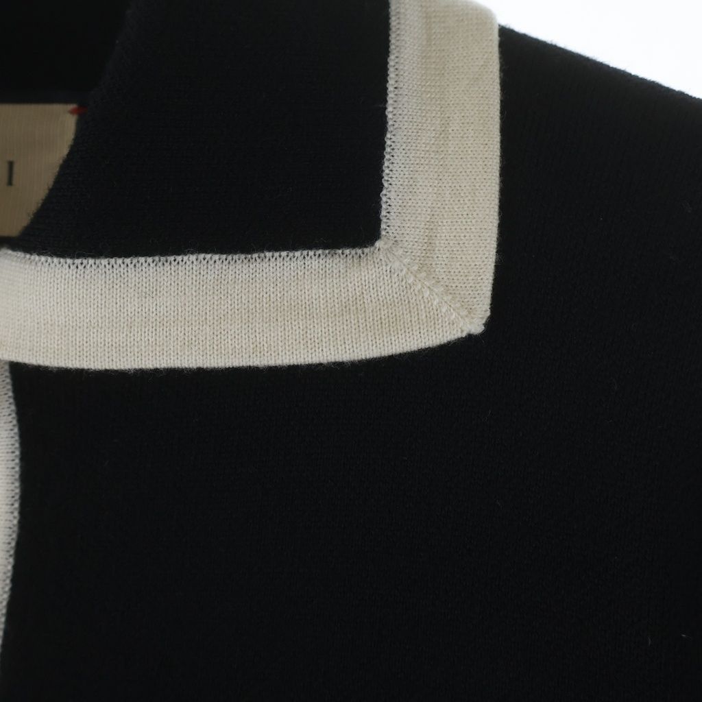Gucci GG Pique Knit Dress Black Ivory — view 4