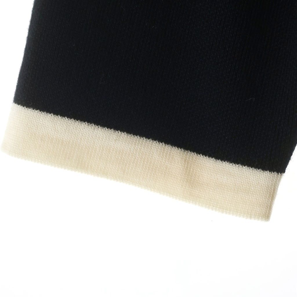 Gucci GG Pique Knit Dress Black Ivory — view 5