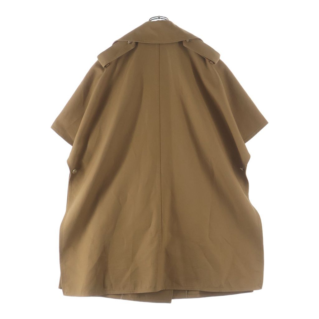Max Mara Trench Double Breasted Cape Poncho Brown — view 2