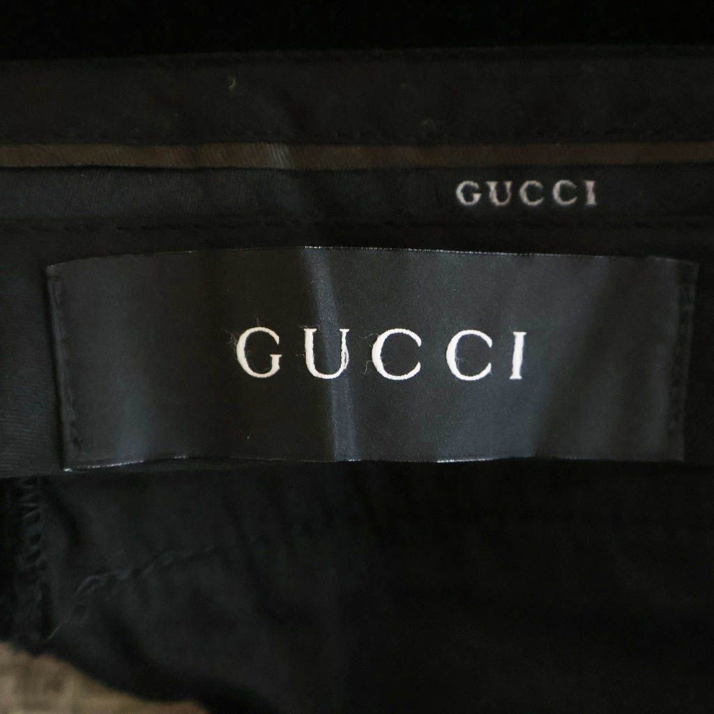 Gucci Velour Pants Black Cotton 42 — view 7