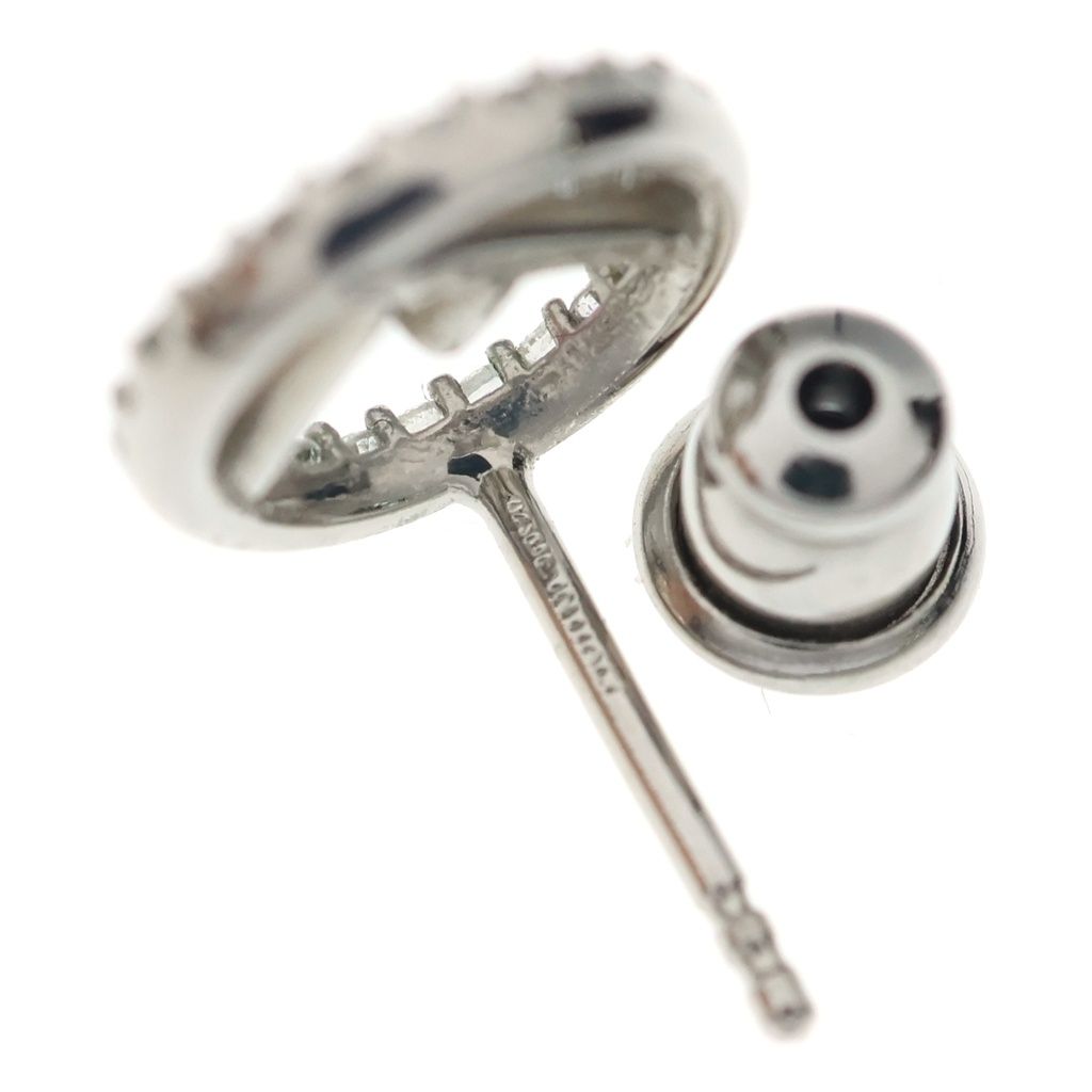 Fendi F's Line Stone Earrings Silver — view 5