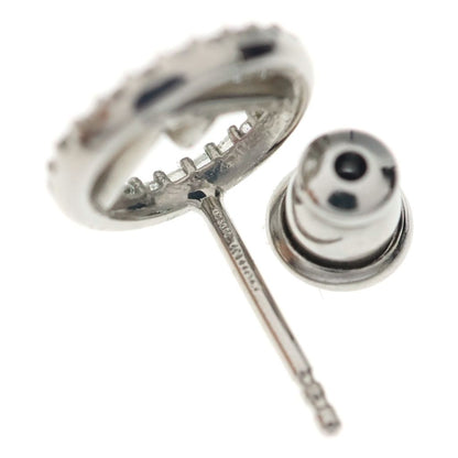 Fendi F's Line Stone Earrings Silver — view 5