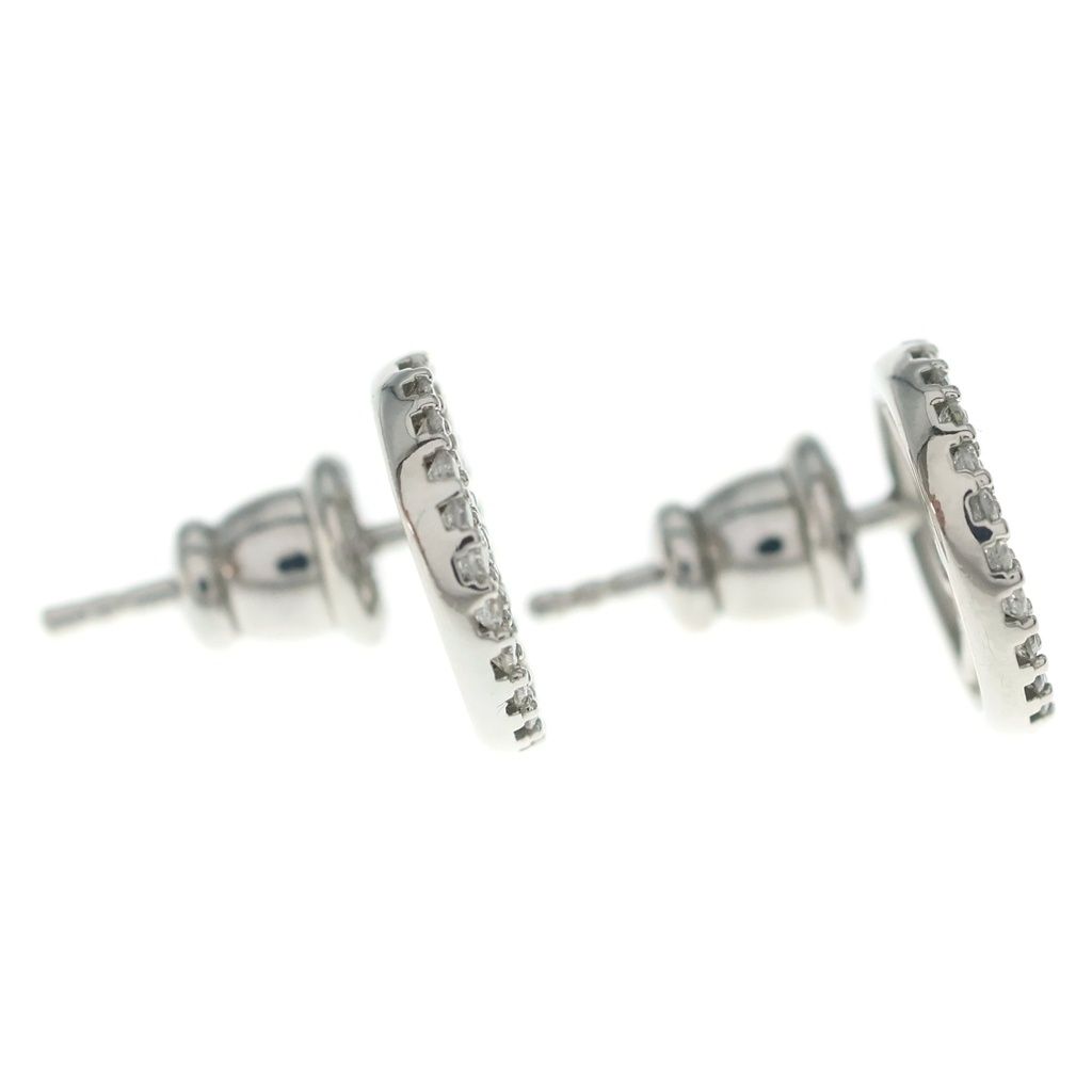 Fendi F's Line Stone Earrings Silver — view 4