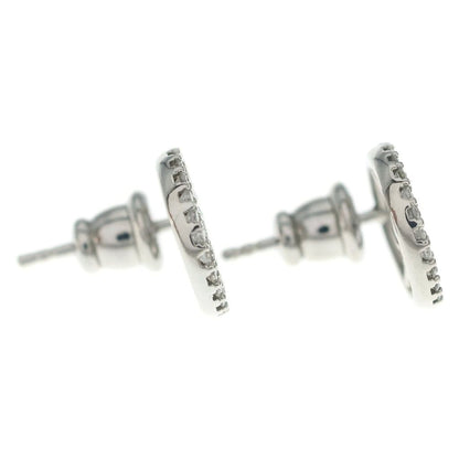 Fendi F's Line Stone Earrings Silver — view 4