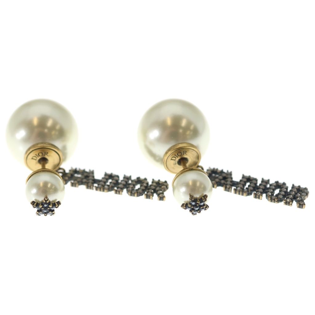 Dior Pearl Earrings White Gold — view 4