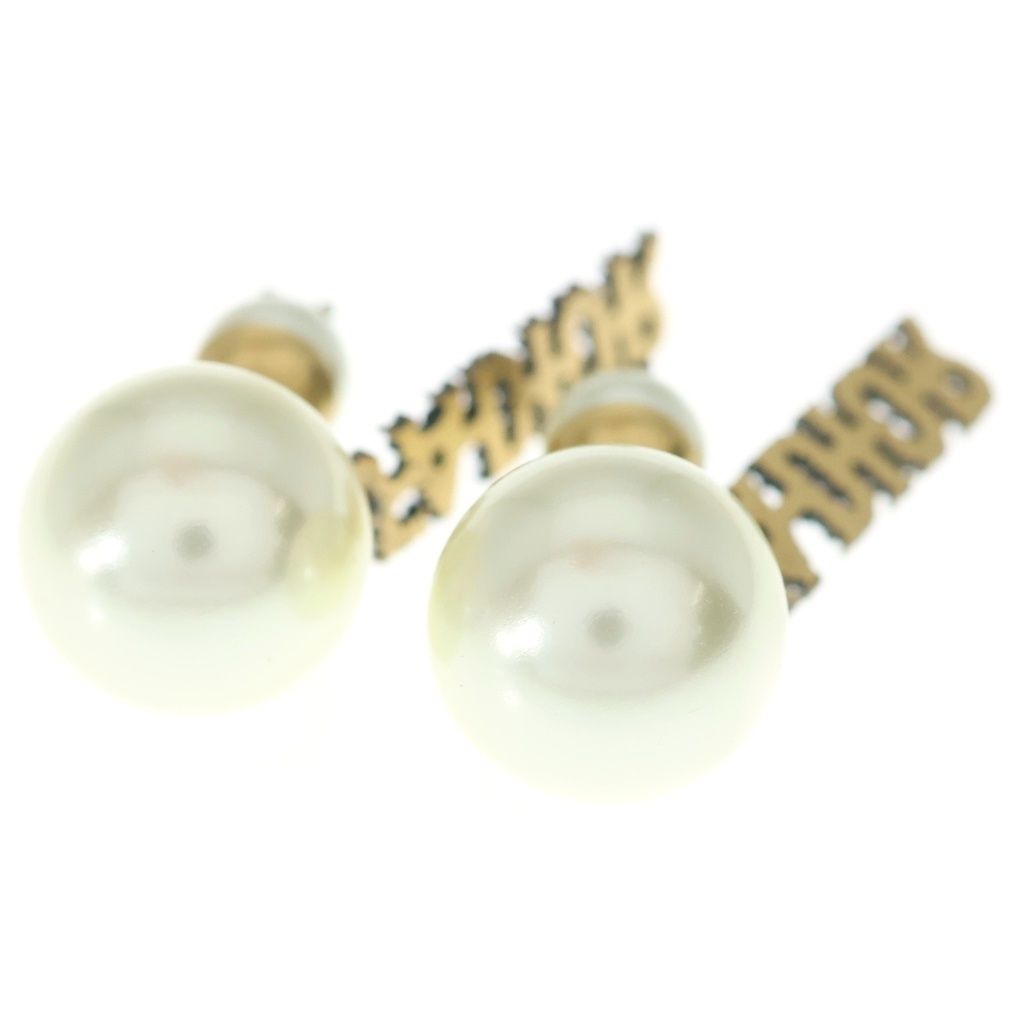 Dior Pearl Earrings White Gold — view 2