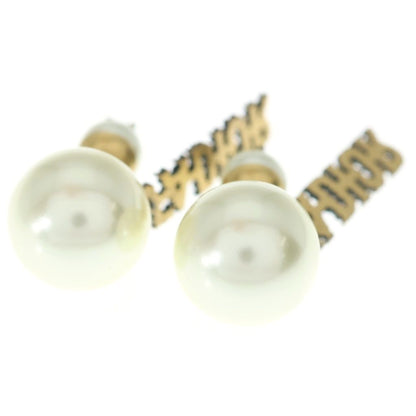 Dior Pearl Earrings White Gold — view 2
