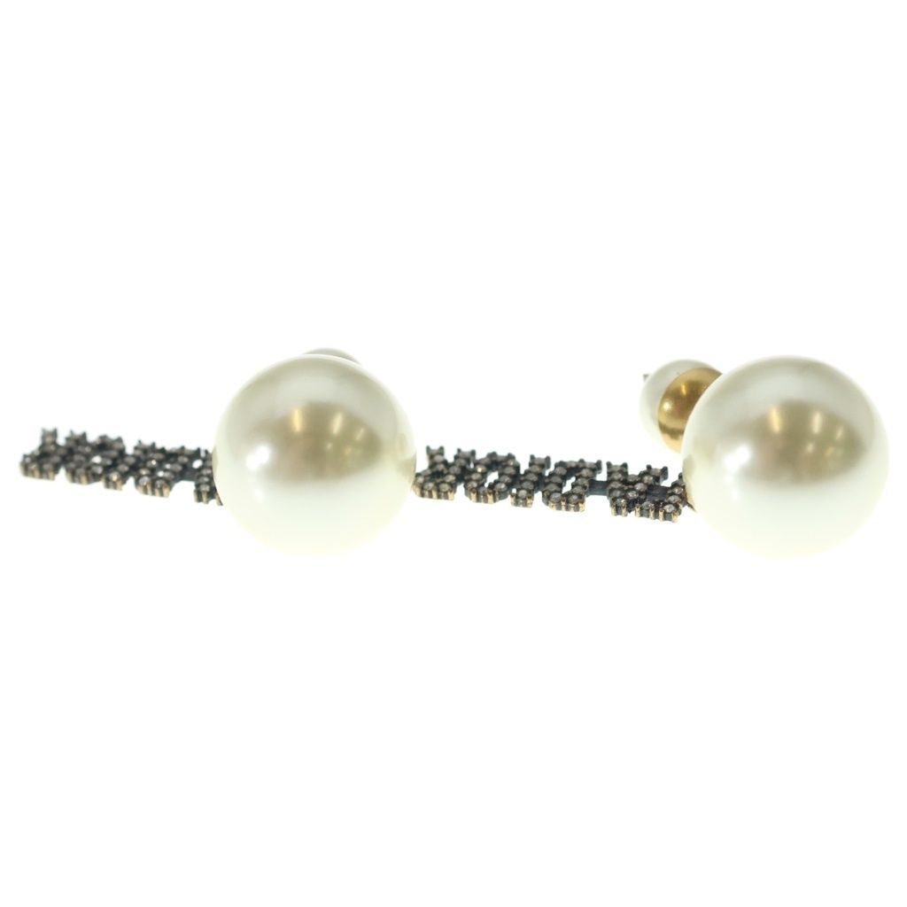 Dior Pearl Earrings White Gold — view 3