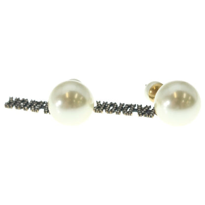 Dior Pearl Earrings White Gold — view 3