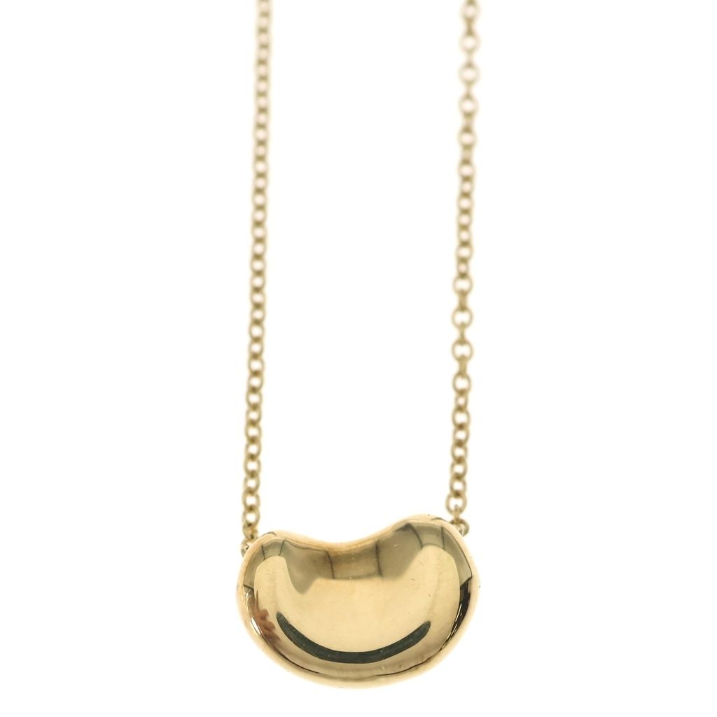 Tiffany & Co Elsa Peretti Bean Necklace Yellow Gold — view 3