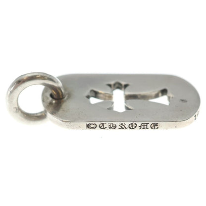 Chrome Hearts D Tag Sml CO Crs Cutout Cross Dog Tag Small Pendant Top Silver — view 4