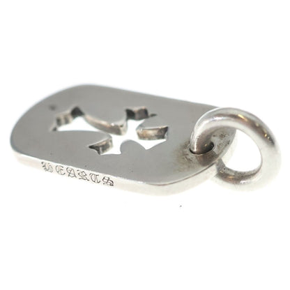 Chrome Hearts D Tag Sml CO Crs Cutout Cross Dog Tag Small Pendant Top Silver — view 6
