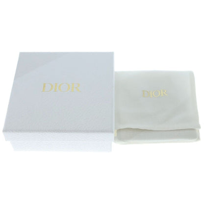 Dior CD Logo Line Stone Pearl Necklace Pendant Chain Gold — view 6