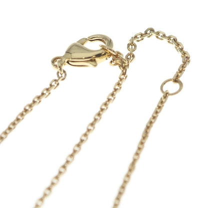 Dior CD Logo Line Stone Pearl Necklace Pendant Chain Gold — view 4