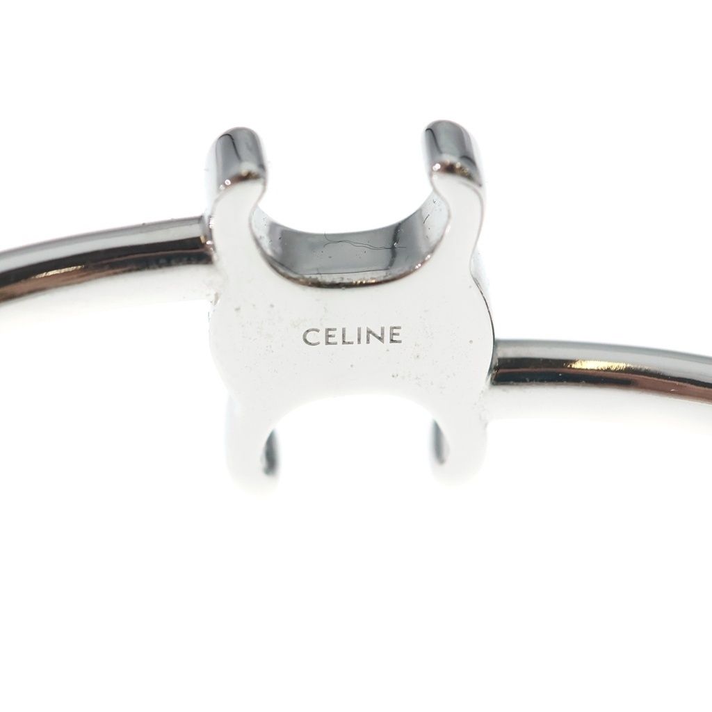 Celine Triomphe Bangle Bracelet Silver — view 5