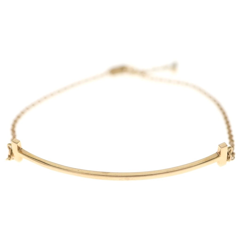 Tiffany & Co T Smile Small Bracelet Pink Gold