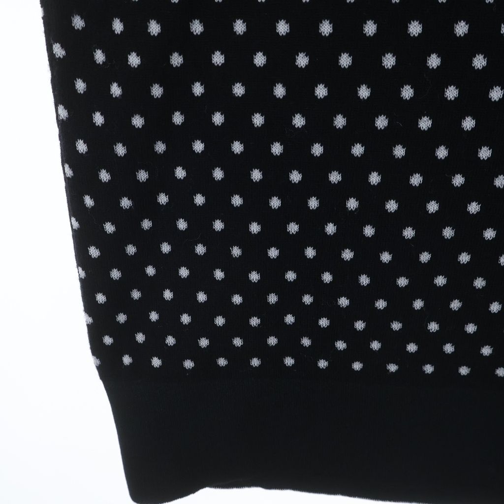 Dior Homme Newave New Wave Rib Logo Dot All Over Pattern Wool Short Sleeve Knit — view 5