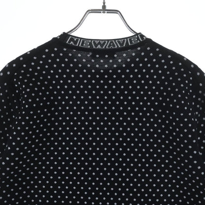 Dior Homme Newave New Wave Rib Logo Dot All Over Pattern Wool Short Sleeve Knit — view 4