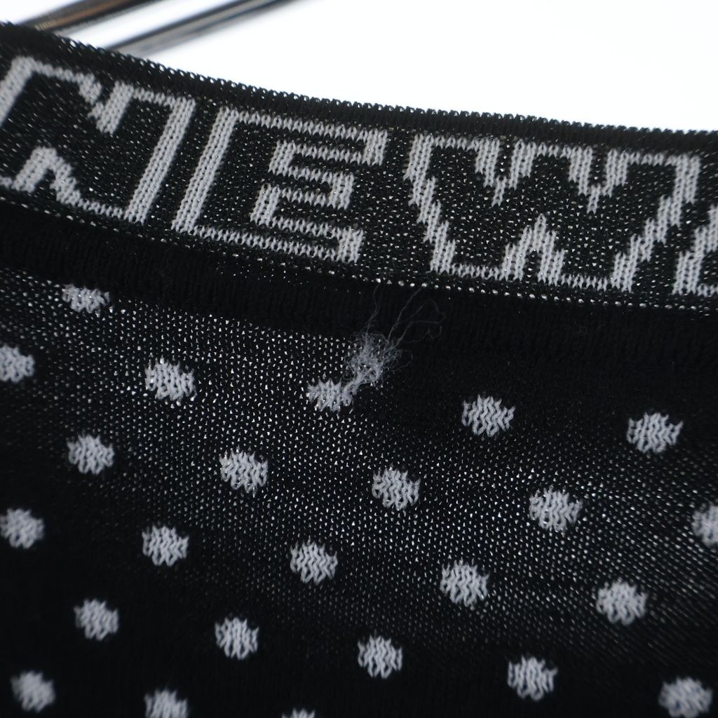 Dior Homme Newave New Wave Rib Logo Dot All Over Pattern Wool Short Sleeve Knit — view 6