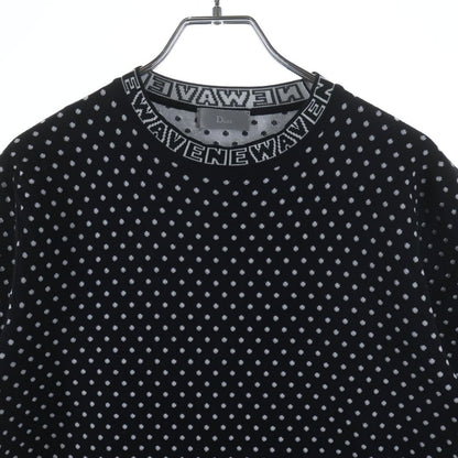 Dior Homme Newave New Wave Rib Logo Dot All Over Pattern Wool Short Sleeve Knit — view 3