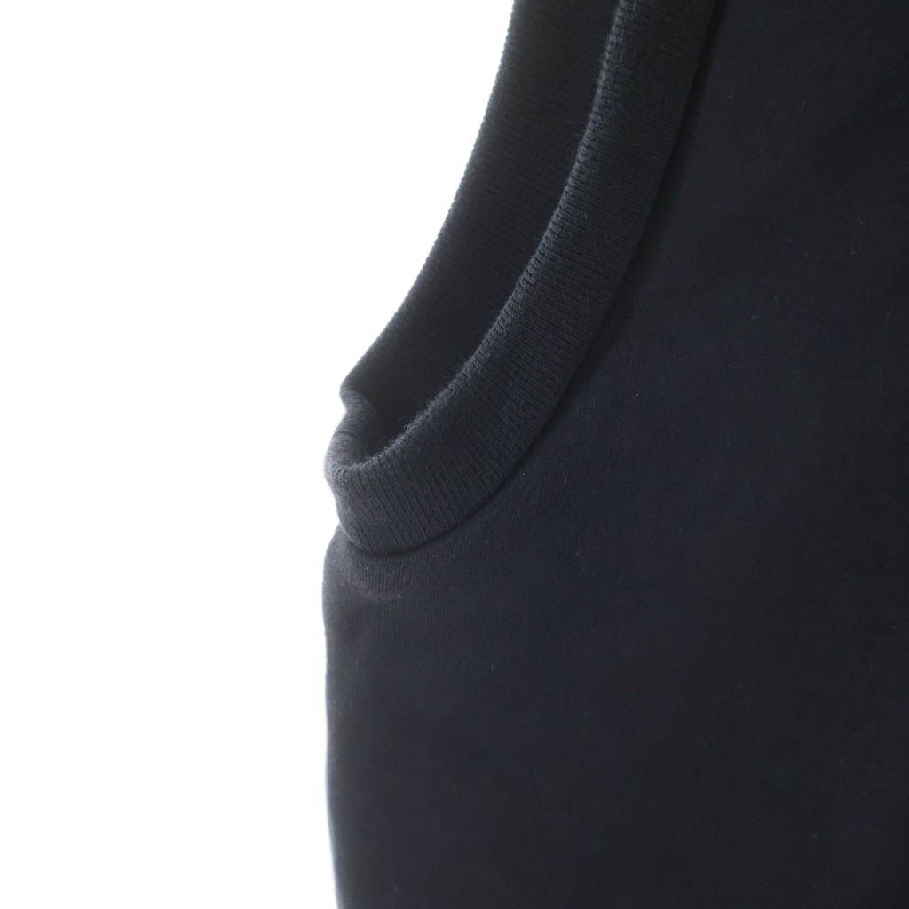 Dior Homme Half Zip Sleeveless Pullover Sweatshirt Hoodie Black — view 5