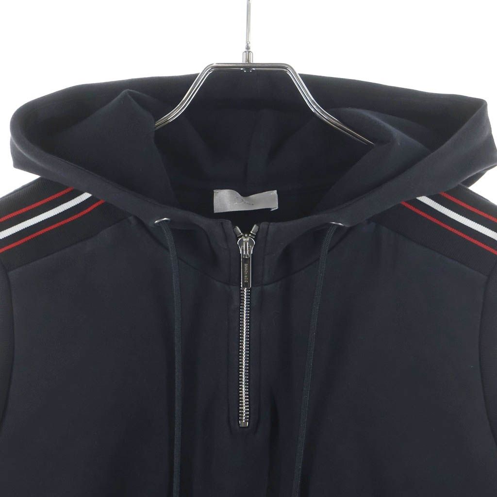 Dior Homme Half Zip Sleeveless Pullover Sweatshirt Hoodie Black — view 3