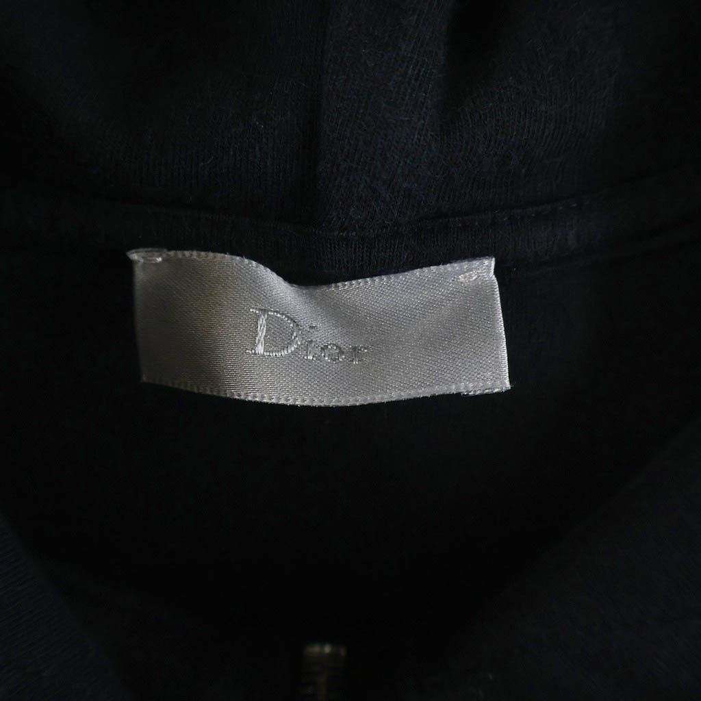 Dior Homme Half Zip Sleeveless Pullover Sweatshirt Hoodie Black — view 7