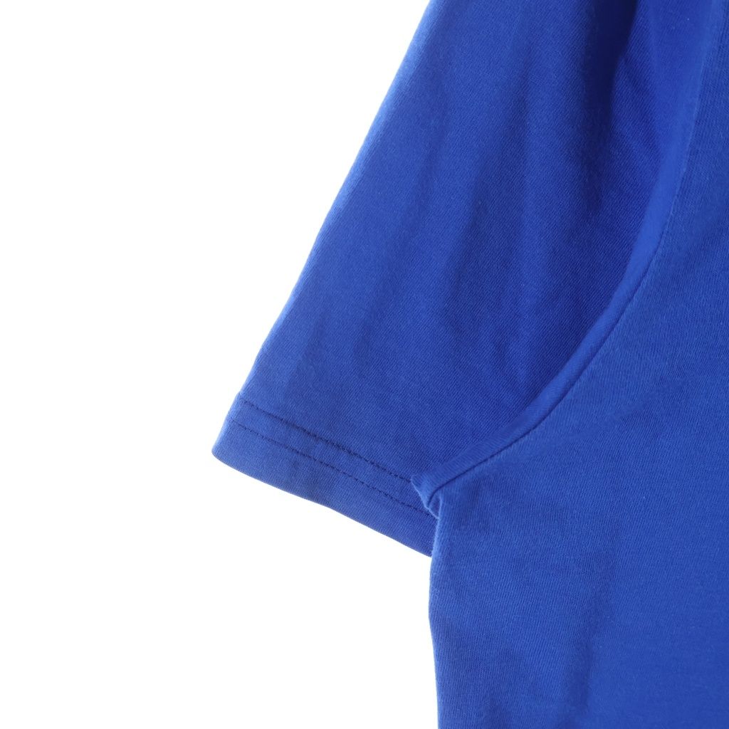 Dior Homme Newave Logo Print Crew Neck Short Sleeve T-Shirt Blue — view 5