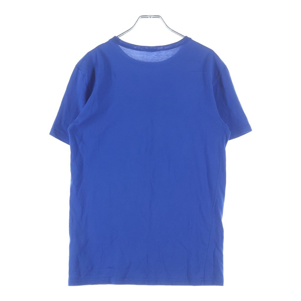 Dior Homme Newave Logo Print Crew Neck Short Sleeve T-Shirt Blue — view 2