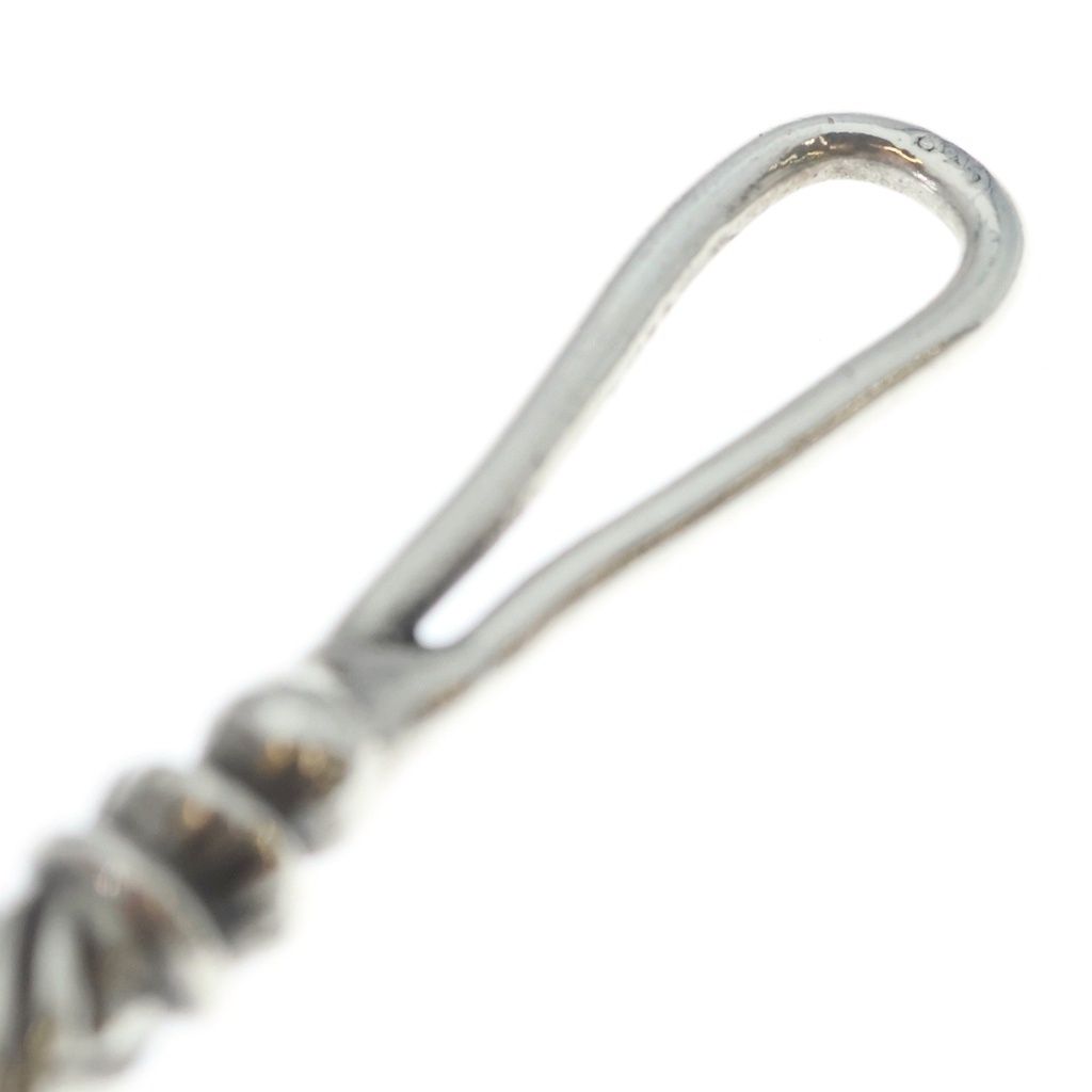 Chrome Hearts Large Roller Necklace Top Silver — view 6