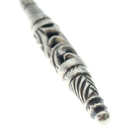 Chrome Hearts Large Roller Necklace Top Silver — view 5