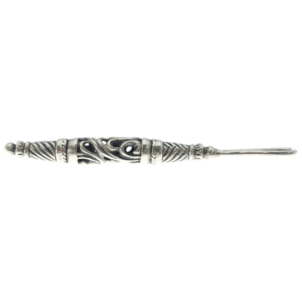 Chrome Hearts Large Roller Necklace Top Silver — view 3