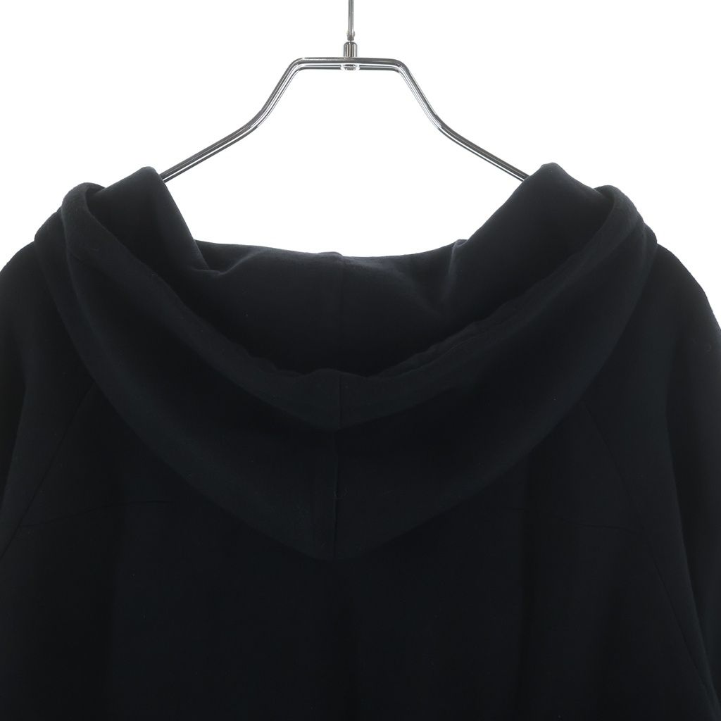 Dior Homme Rose Embroidery Rayon Bonding Pullover Hoodie Black — view 4
