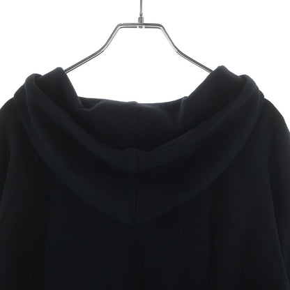 Dior Homme Rose Embroidery Rayon Bonding Pullover Hoodie Black — view 4