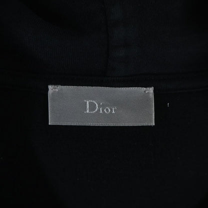 Dior Homme Rose Embroidery Rayon Bonding Pullover Hoodie Black — view 7