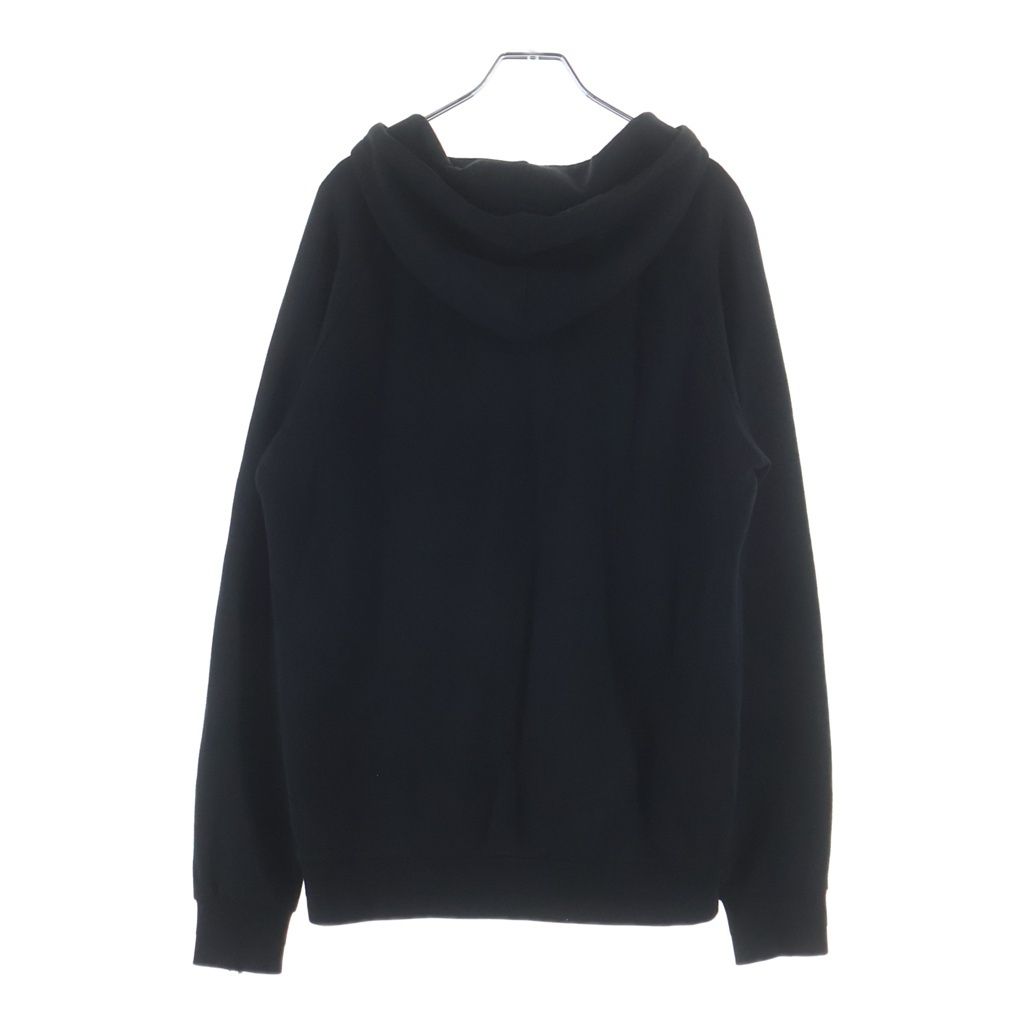 Dior Homme Rose Embroidery Rayon Bonding Pullover Hoodie Black — view 2