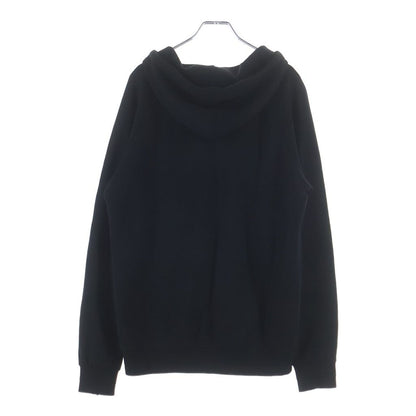 Dior Homme Rose Embroidery Rayon Bonding Pullover Hoodie Black — view 2
