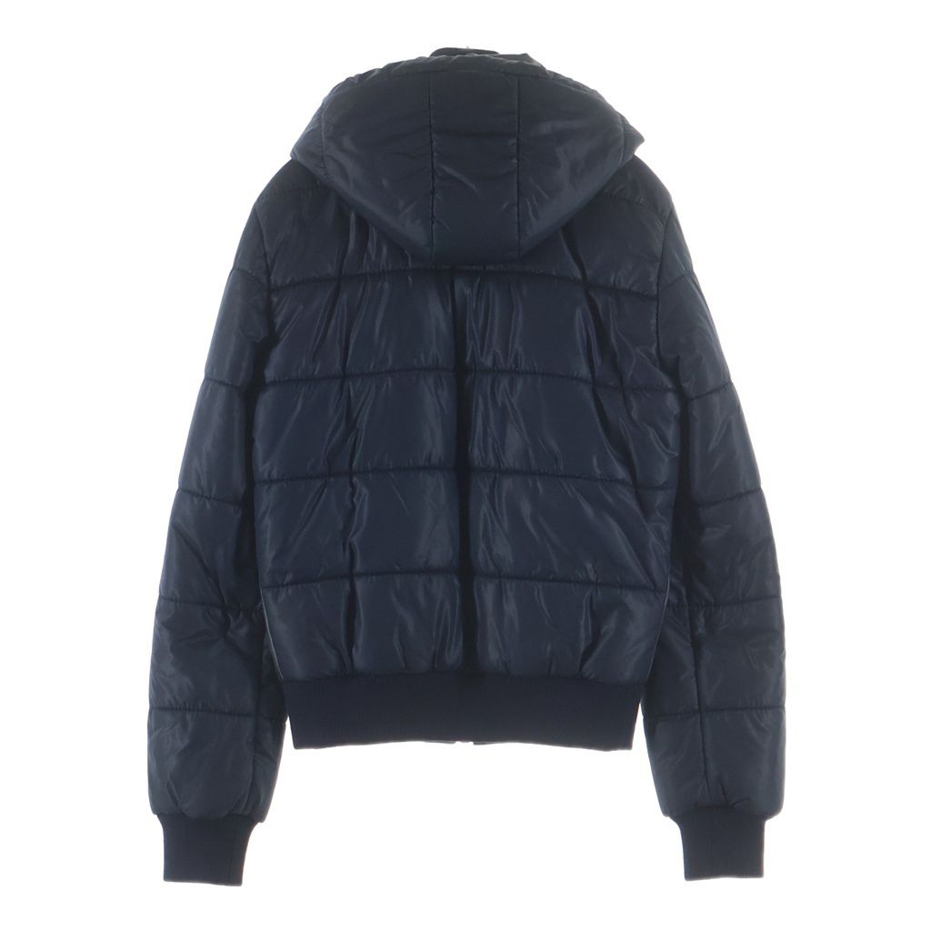 Dolce & Gabbana Lambskin Contrast Padding Hooded Jacket Navy — view 2