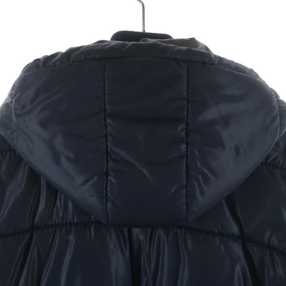 Dolce & Gabbana Lambskin Contrast Padding Hooded Jacket Navy — view 4