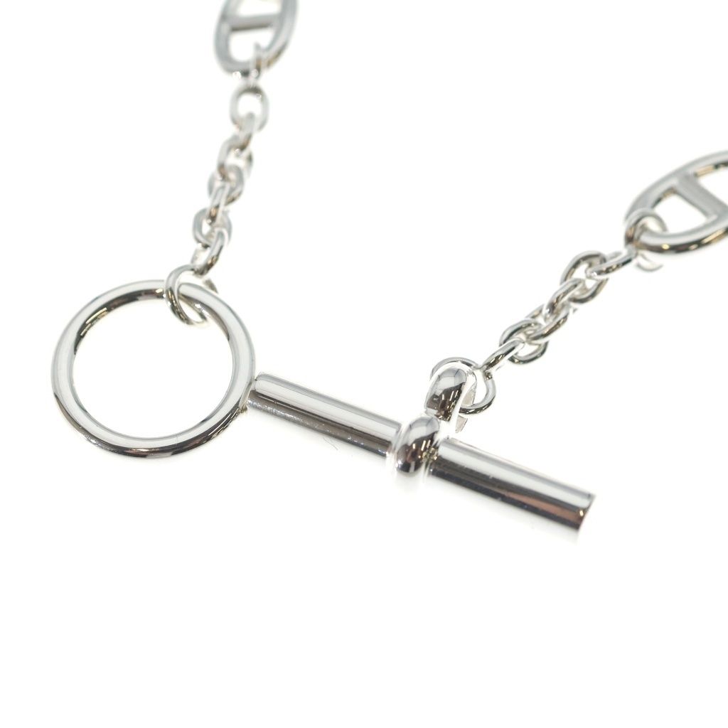 Hermes Chaine D'ancre Farandole Long Necklace Chain Silver — view 5