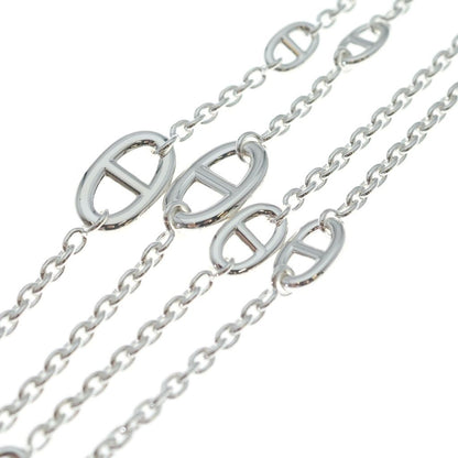 Hermes Chaine D'ancre Farandole Long Necklace Chain Silver — view 3