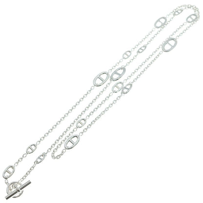 Hermes Chaine D'ancre Farandole Long Necklace Chain Silver — view 2