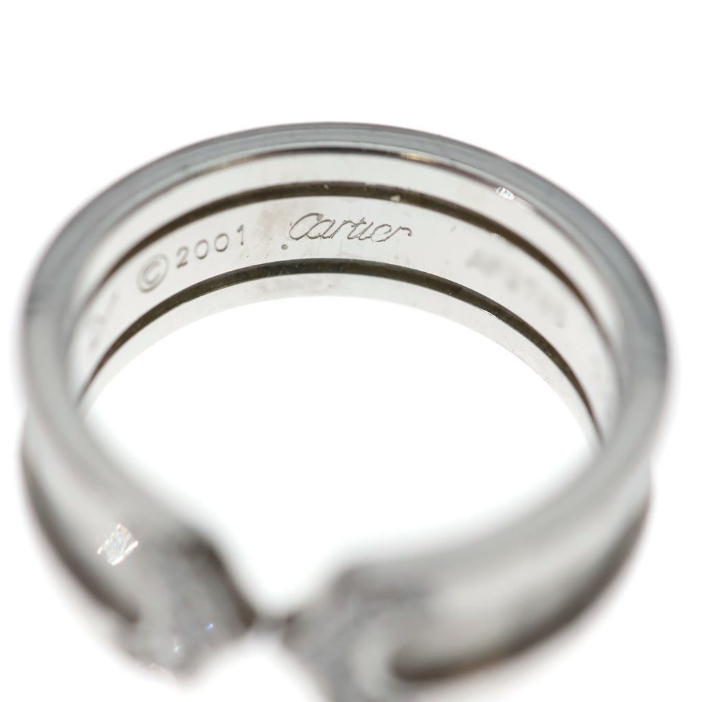 Cartier C2 Diamond Ring 18k White Gold — view 5